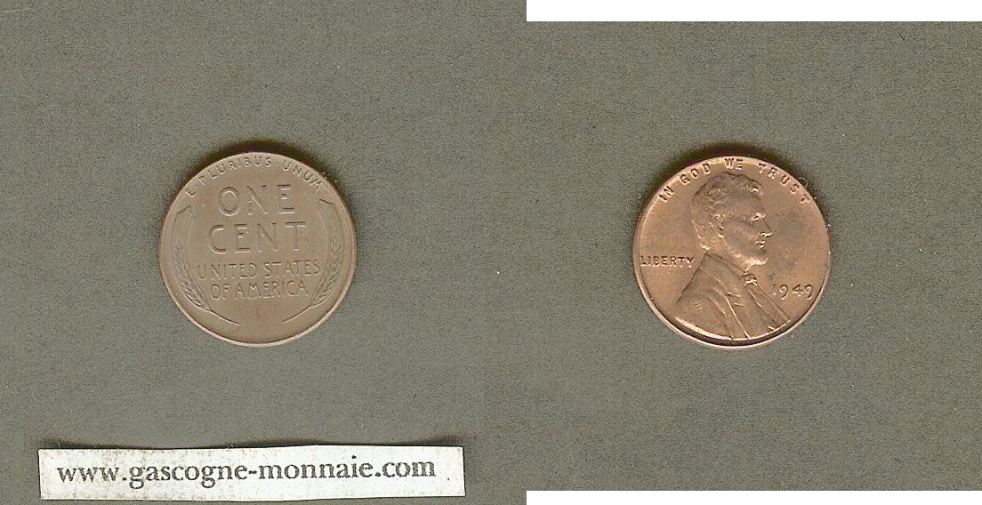 USA 1 cent 1949 Unc